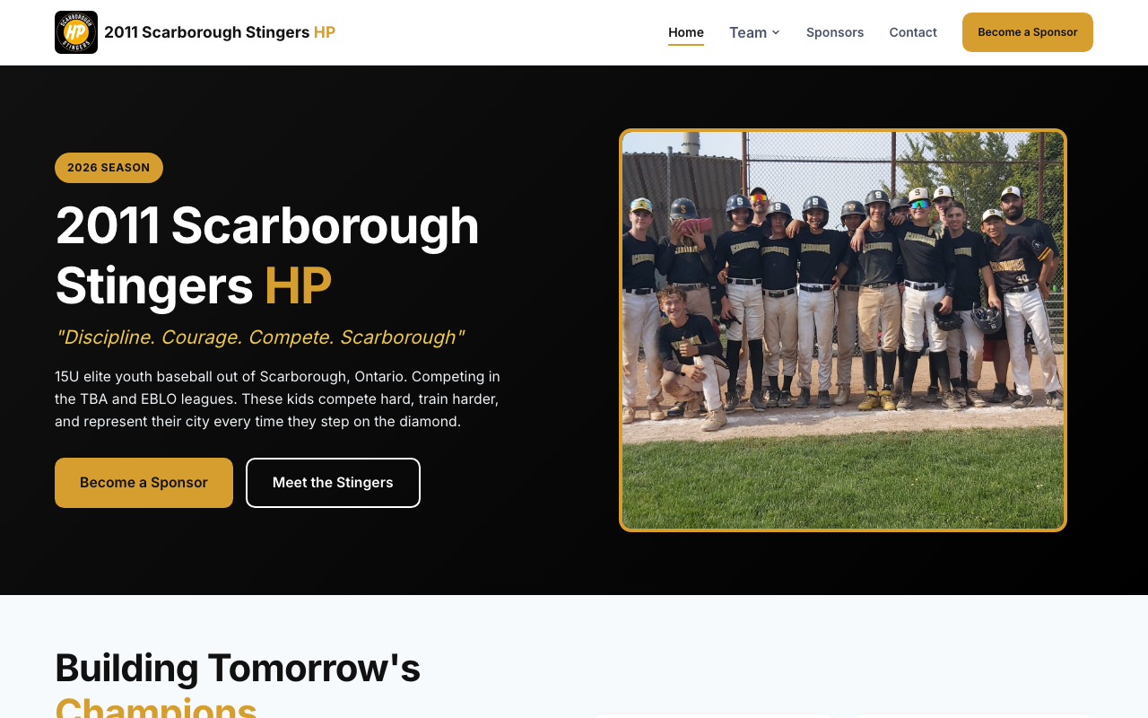 2011 Scarborough Stingers website